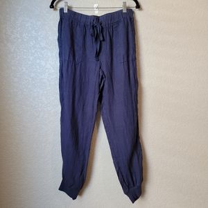 NWT Navy Blue Linen Pants